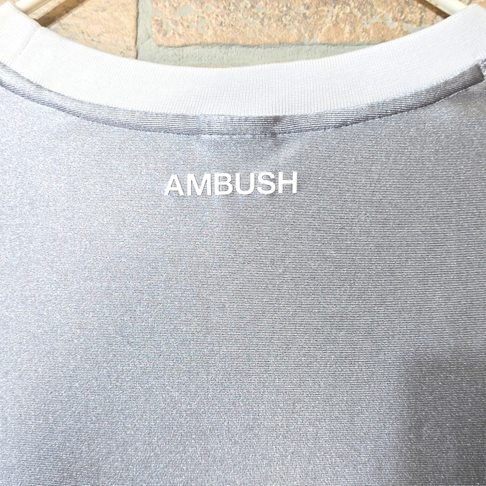 NIKE X AMBUSH NBA BROOKLYN SIZE L WOMENS SILVER WHITE - Picture 5 of 12